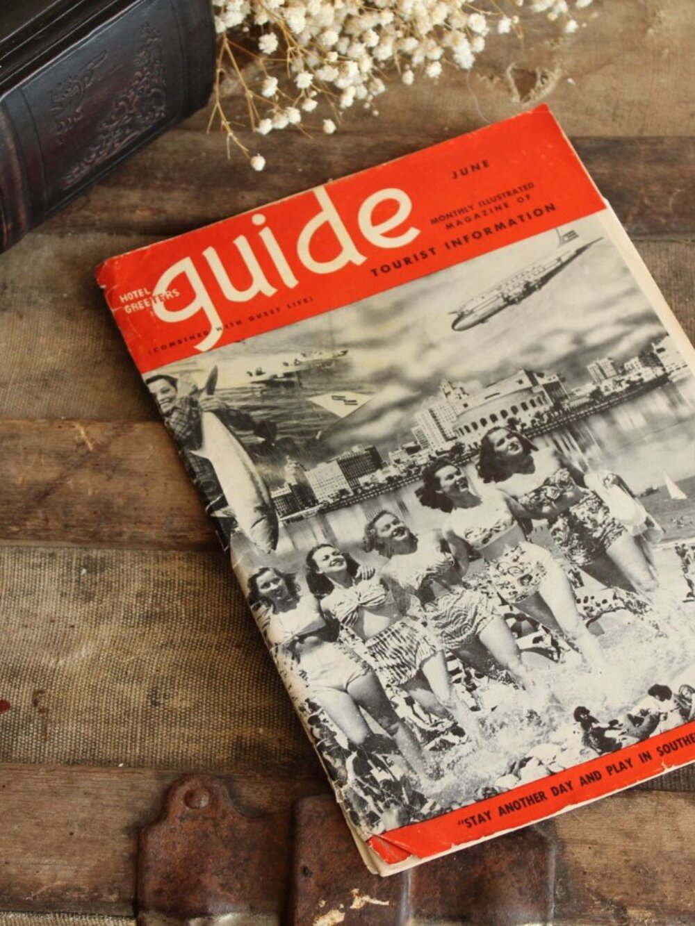 Vintage 1940s Magazine, Hotel Greeters Guide, 1949 Southern California Tourist G